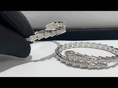 Bvlgariの上限の宝石類18kの純金の実質のダイヤモンドの宝石類贅沢なHkの設定