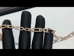 陶磁器の宝石類の工場18kイエロー・ゴールドのダイヤモンド ネックレスのMessikaの高いブランドの宝石類