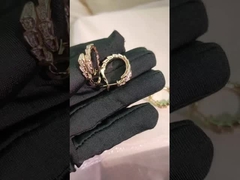 宝石ダイヤモンドハイジュエリー、VVSダイヤモンドクラリティBVLイヤリング