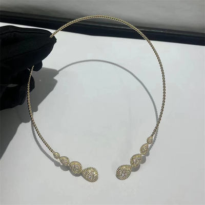 アラブ 宝石 18 カラット ゴールド ネックレス カスタム ヘビ ボヘム ネックレス
