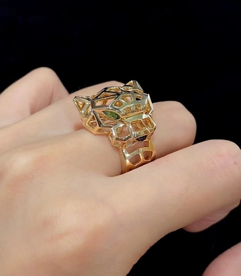 OEM ODM 18K ゴールド ダイヤモンド リング パンサー リング ジャガー リング タイガー リング カスタム