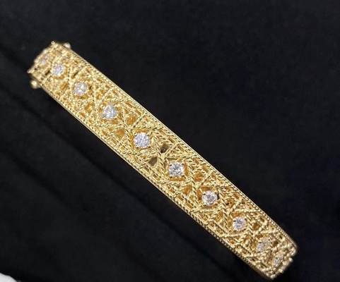 18K ゴールド ダイヤモンド ブレスレット プリン セット マスター ジュエリー サプライヤー