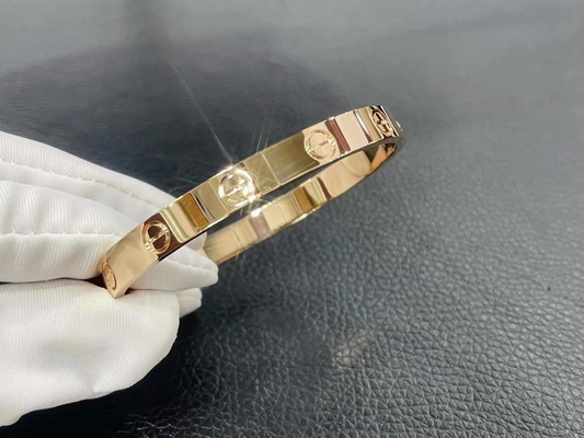 宝石 豪華 ダイヤモンド 香港 カーティエ 宝石 ユニセックス 6.1mm 幅 ゴールド 宝石